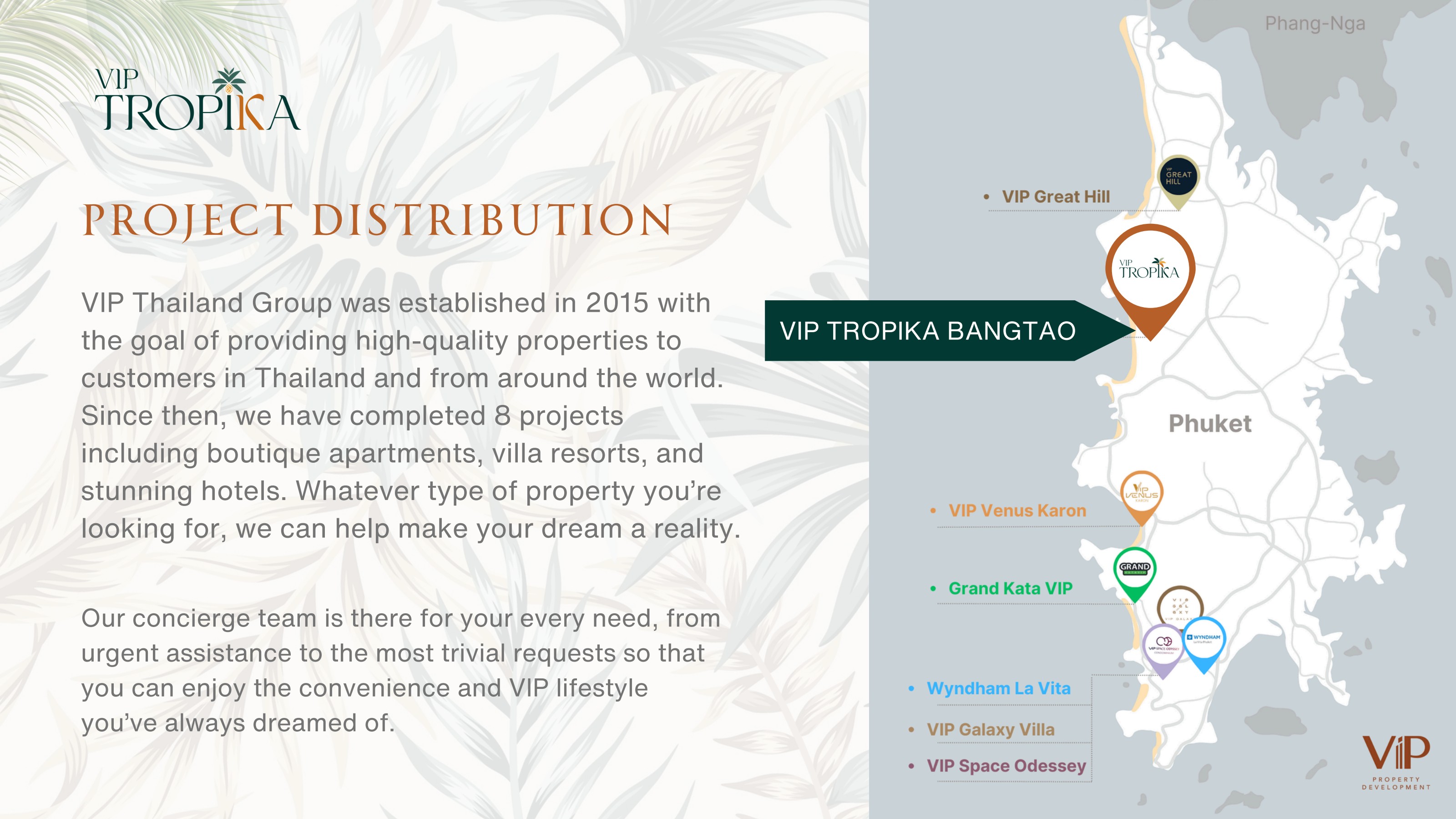 VIP Property Development portfolio in Phuket